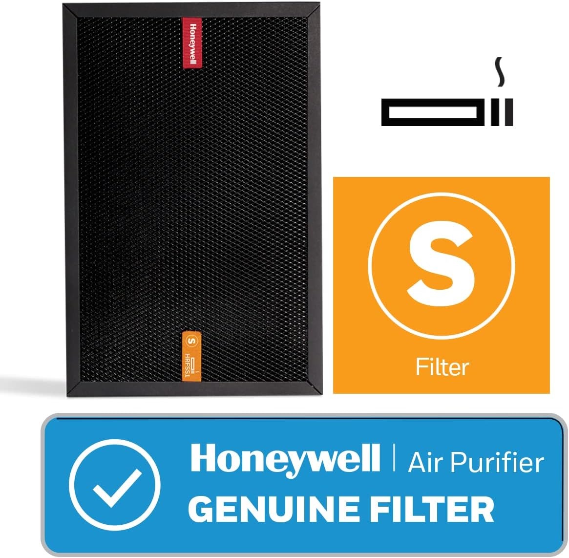 image:imageHoneywell Air Purifier Filter for Smoke Odor Filter S for HPA3000 PowerPlus and HPA5000 Insight Series HRFSS1Pack of 1