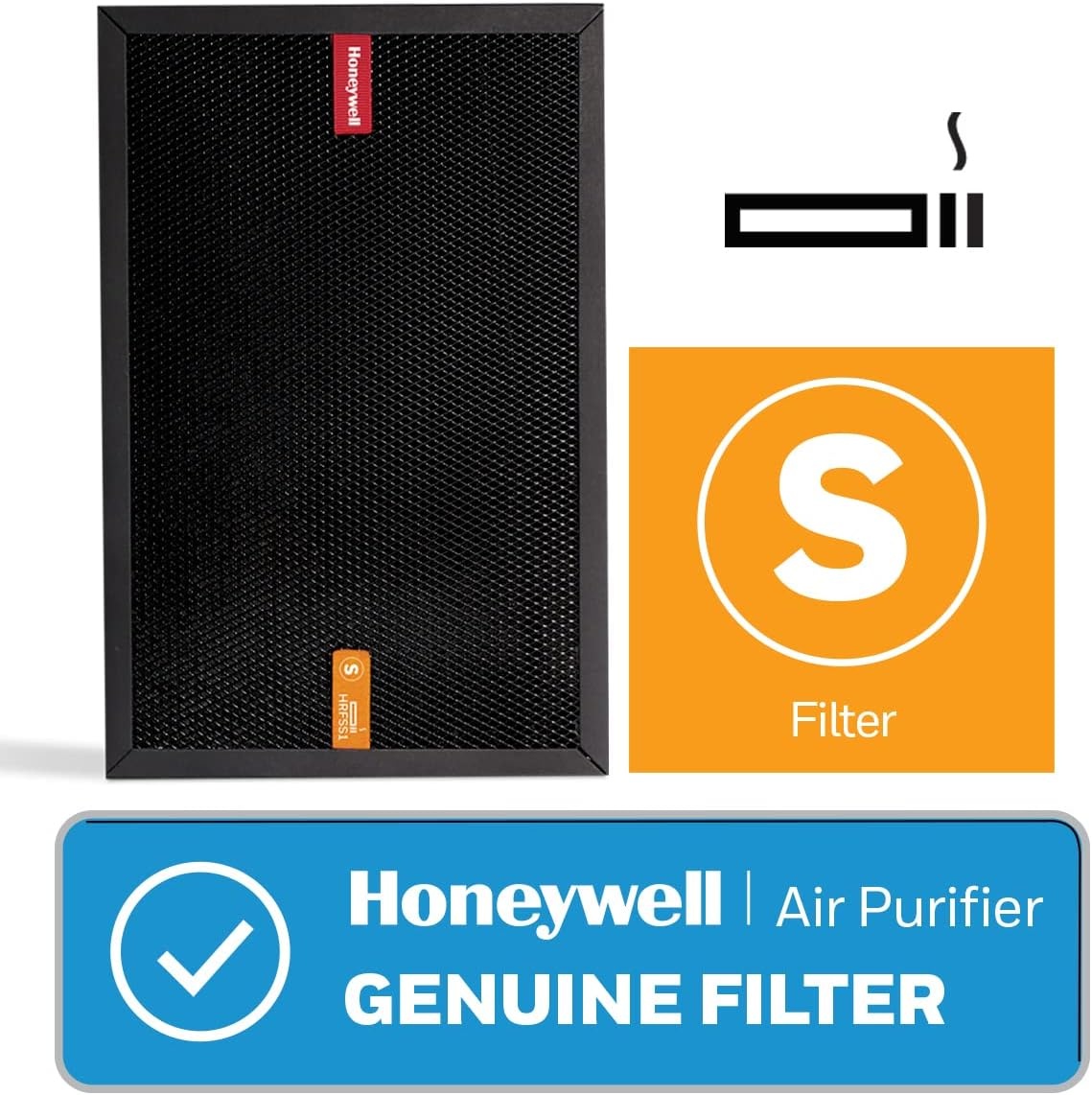 image:imageHoneywell Air Purifier Filter for Smoke Odor Filter S for HPA3000 PowerPlus and HPA5000 Insight Series HRFSS1Pack of 4