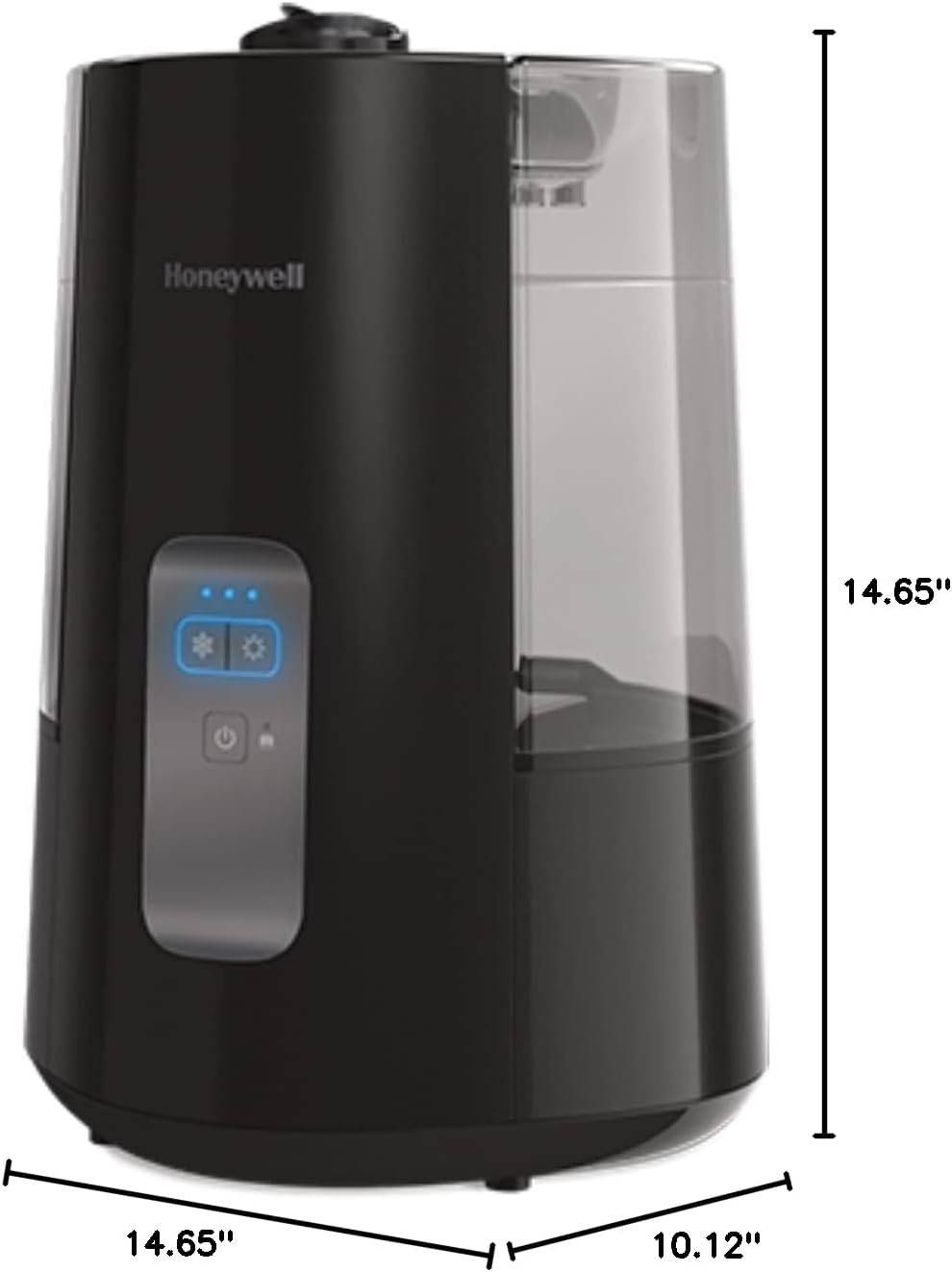 image:imageHoneywell Dual Comfort Cool Warm Mist humidifier Humidifier for Bedroom Office Living Room and Home Provides Temporary Relief from Dry air discomforts Black HWC775B