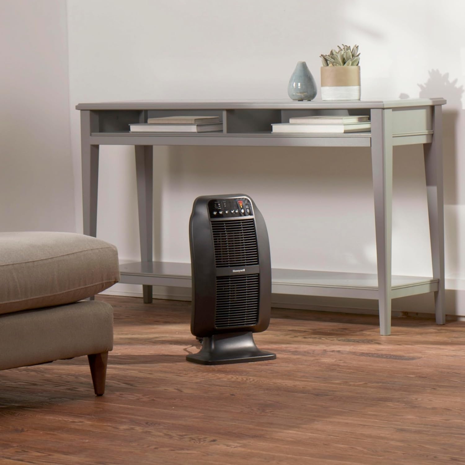 image:imageHoneywell Genius HeatGenius Ceramic Heater with MultiDirectional Heating Digital Controls with Programmable Thermostat Black