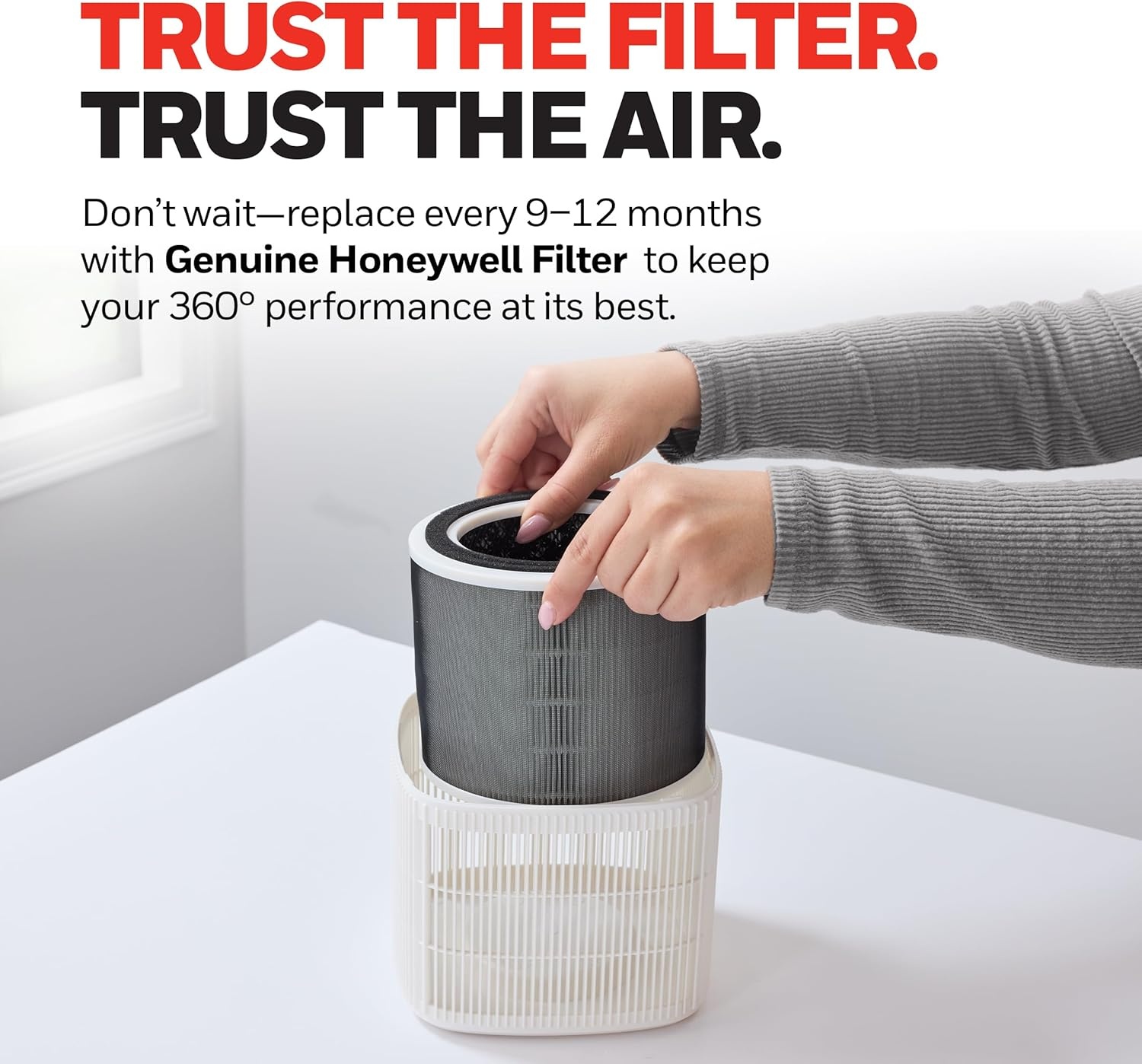 image:imageHoneywell Genuine O HEPA Air Purifier Filter Replacement for Honeywell Allergen Plus Tabletop Air Purifiers HPA120 amp HPA125 3in1 with PreFilter HEPA amp CarbonCaptures up to 9997 of Allergens