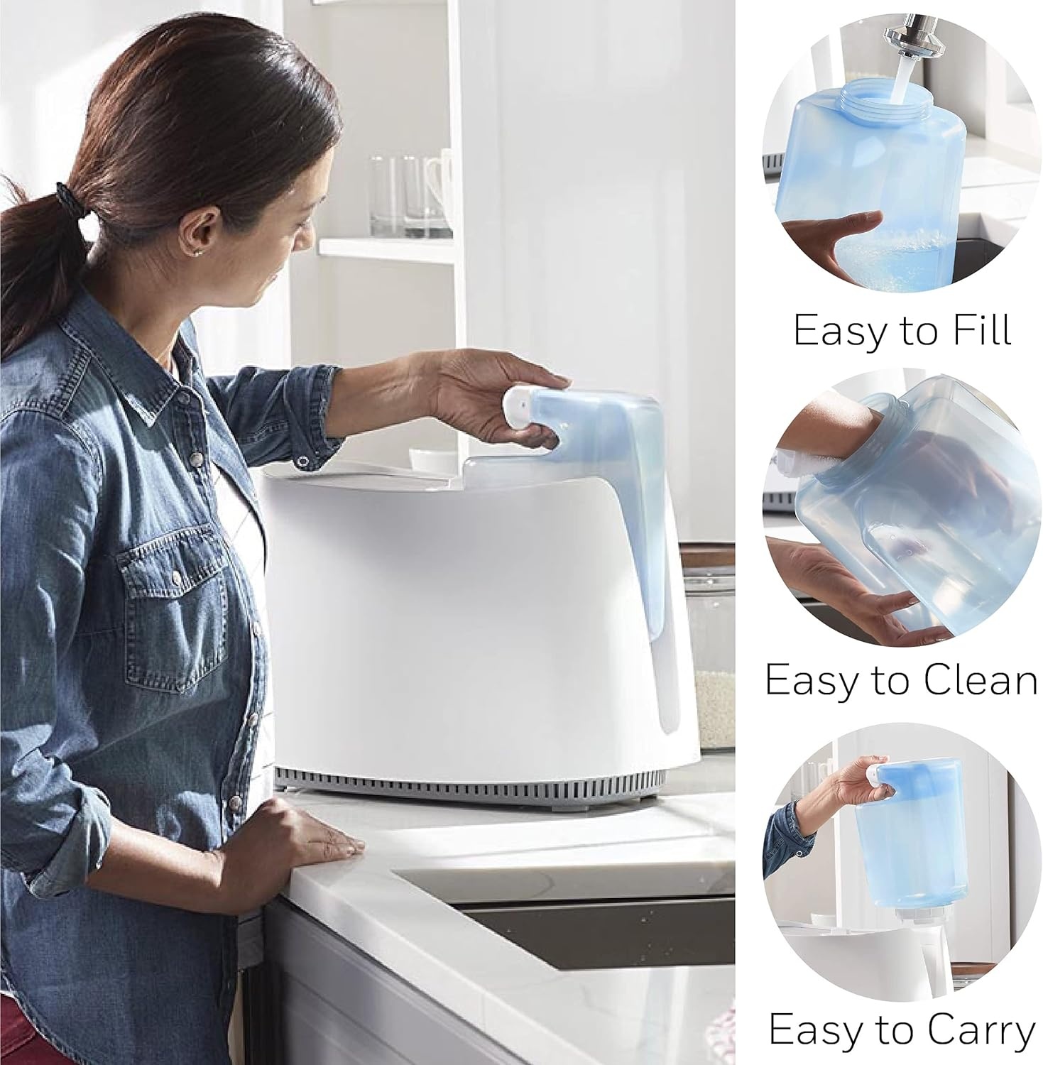 image:imageHoneywell Germ Free Cool Mist Humidifier Medium Room 1 Gallon Tank White Humidifier for Baby and Kids Rooms Bedrooms and More