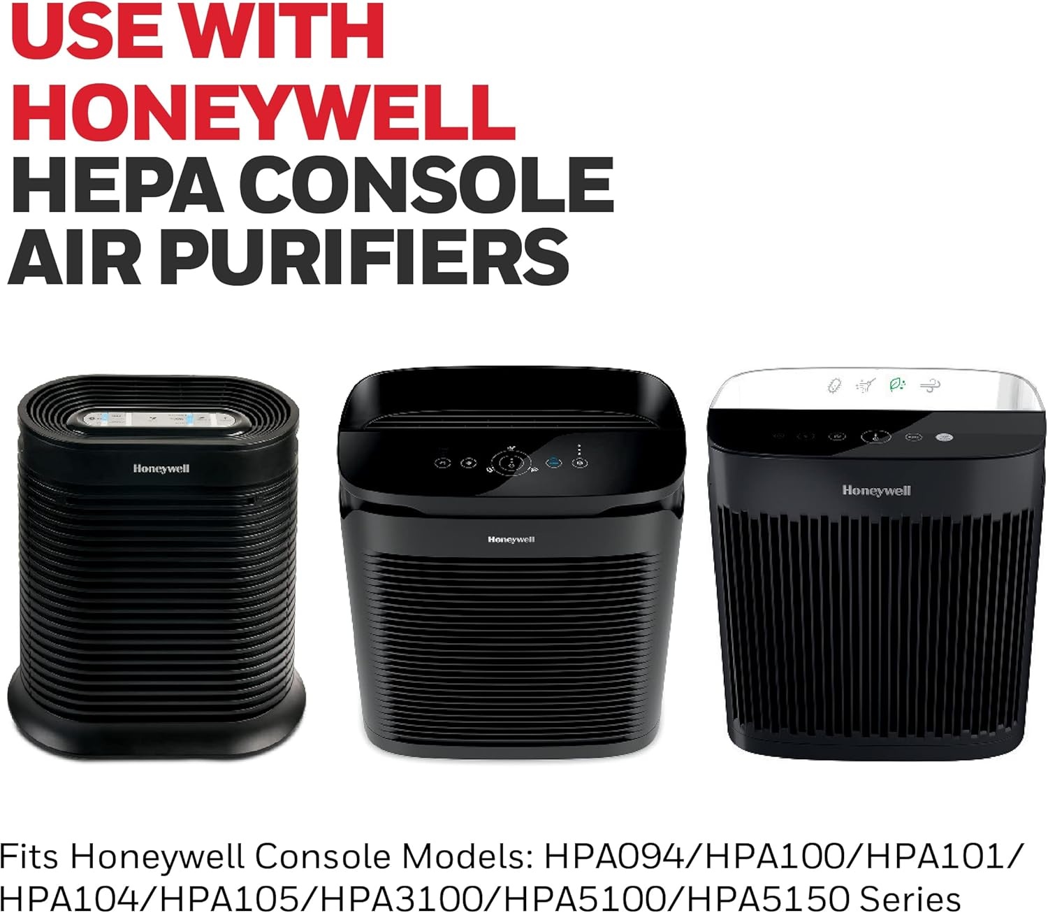 image:imageHoneywell HEPA Air Purifier Filter Kit Includes 1 HEPA R Replacement Filter and 4 A Carbon PreCut PreFilters Airborne Allergen Air Filter Targets WildfireSmoke Pollen Pet Dander and DustHRFARVP100