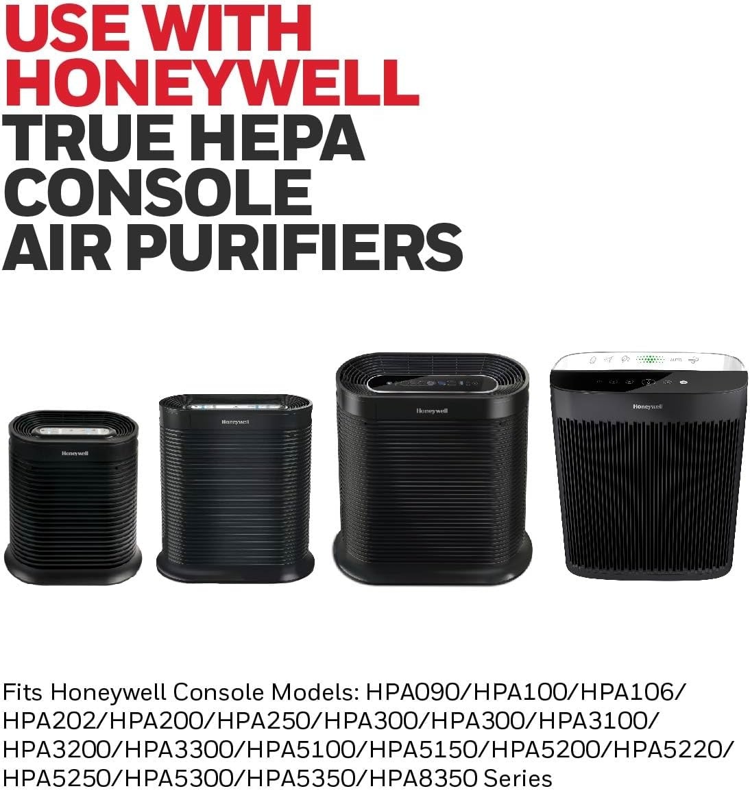 image:imageHoneywell HEPA Air Purifier Filter R 1Pack for HPA 100200300 3000 and 5000 Series Airborne Allergen Air Filter Replacement Targets WildfireSmoke Pollen Pet Dander and Dust17 x 67 x 103