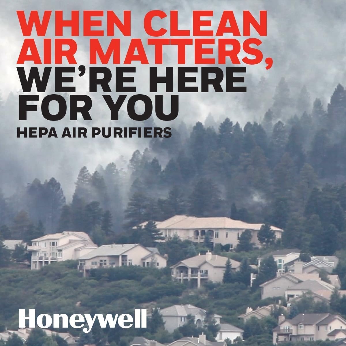 image:imageHoneywell HPA200 HEPA Air Purifier for Large Rooms Microscopic Airborne Allergen Reducer Cleans Up To 1500 Sq Ft in 1 Hour WildfireSmoke Pollen Pet Dander and Dust Air Purifier BlackWhite