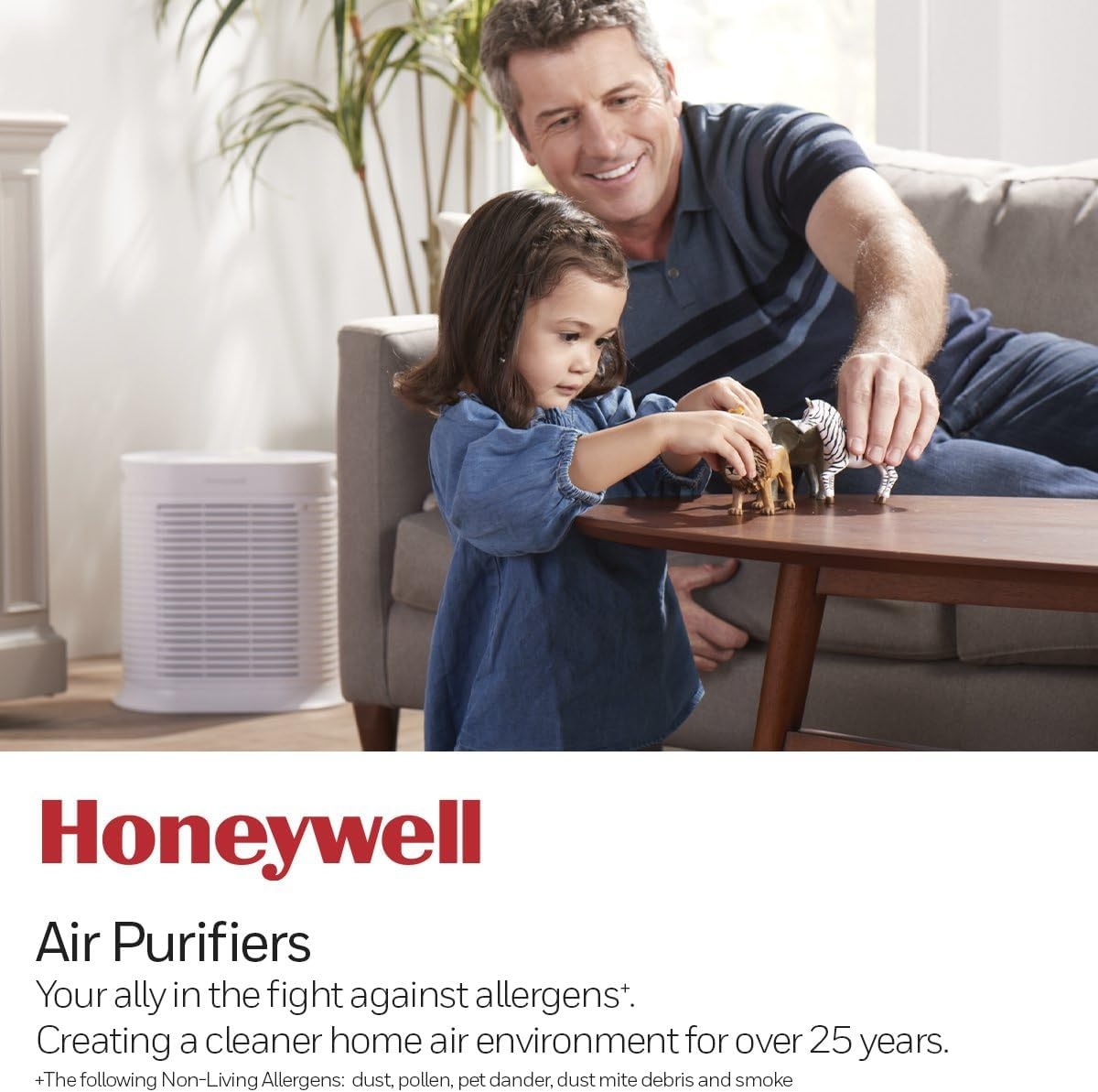 image:imageHoneywell HPA200 HEPA Air Purifier for Large Rooms Microscopic Airborne Allergen Reducer Cleans Up To 1500 Sq Ft in 1 Hour WildfireSmoke Pollen Pet Dander and Dust Air Purifier BlackWhite