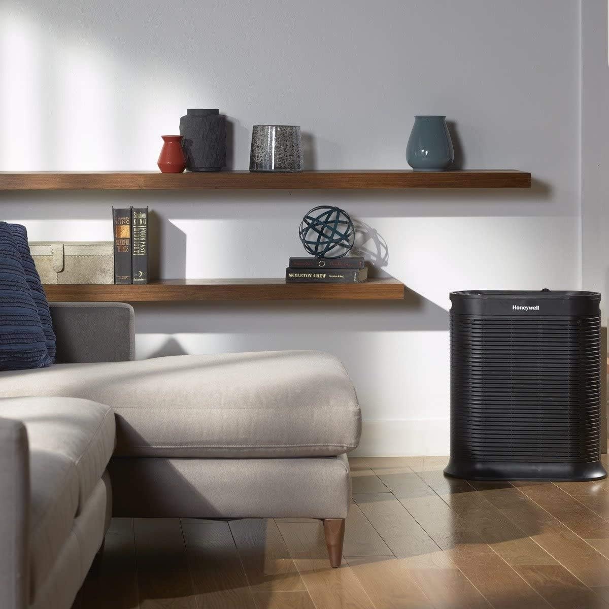 image:imageHoneywell HPA200 HEPA Air Purifier for Large Rooms Microscopic Airborne Allergen Reducer Cleans Up To 1500 Sq Ft in 1 Hour WildfireSmoke Pollen Pet Dander and Dust Air Purifier BlackBlack