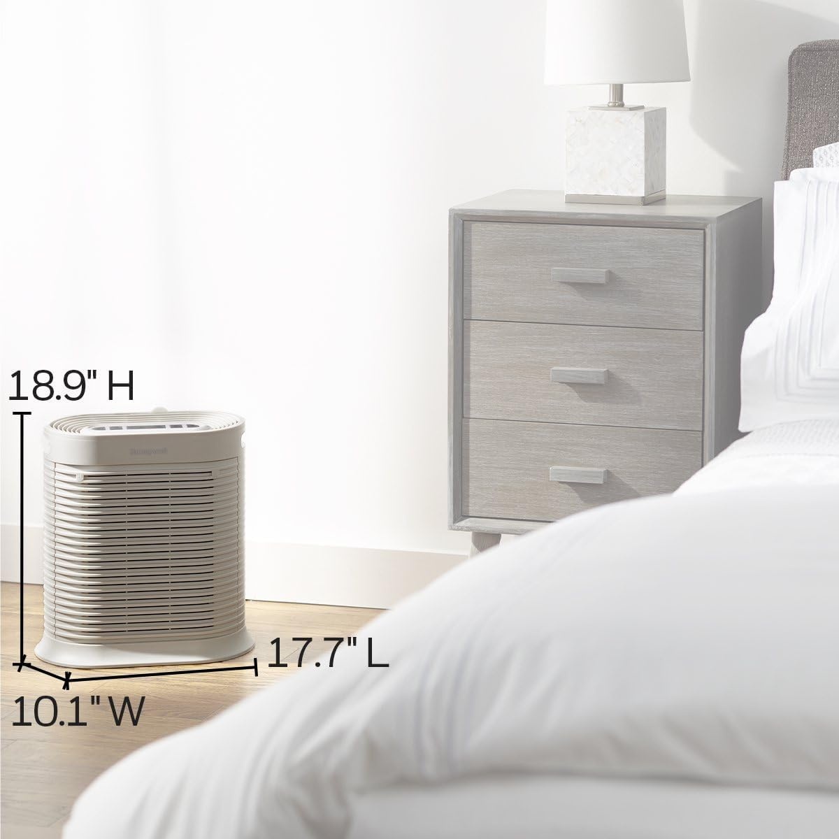 image:imageHoneywell HPA200 HEPA Air Purifier for Large Rooms Microscopic Airborne Allergen Reducer Cleans Up To 1500 Sq Ft in 1 Hour WildfireSmoke Pollen Pet Dander and Dust Air Purifier BlackWhite