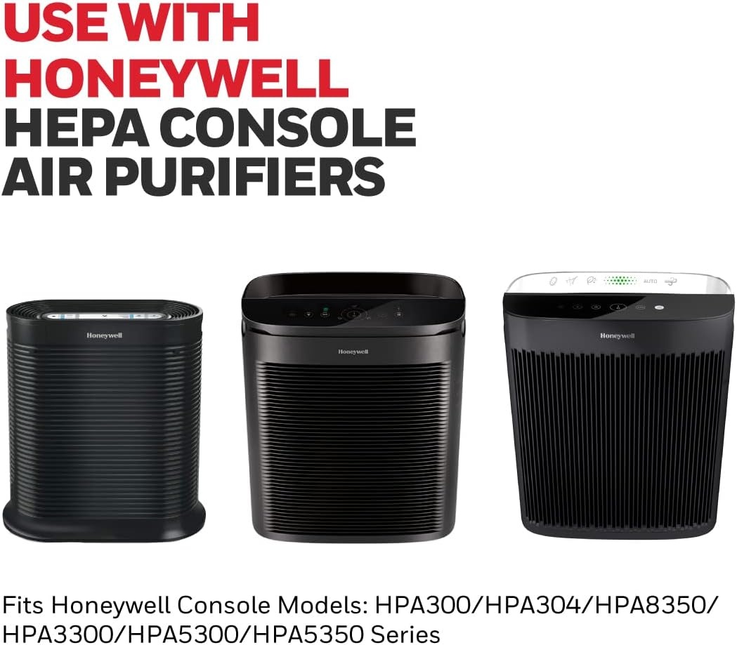 image:imageHoneywell HRFA300 PreFilters for Air Purifiers 4Pack Activated Carbon Reduces Household Odors and VOCs Compatible with Select Honeywell HEPA Air Purifiers39 x 134 x 171 Pack of 4