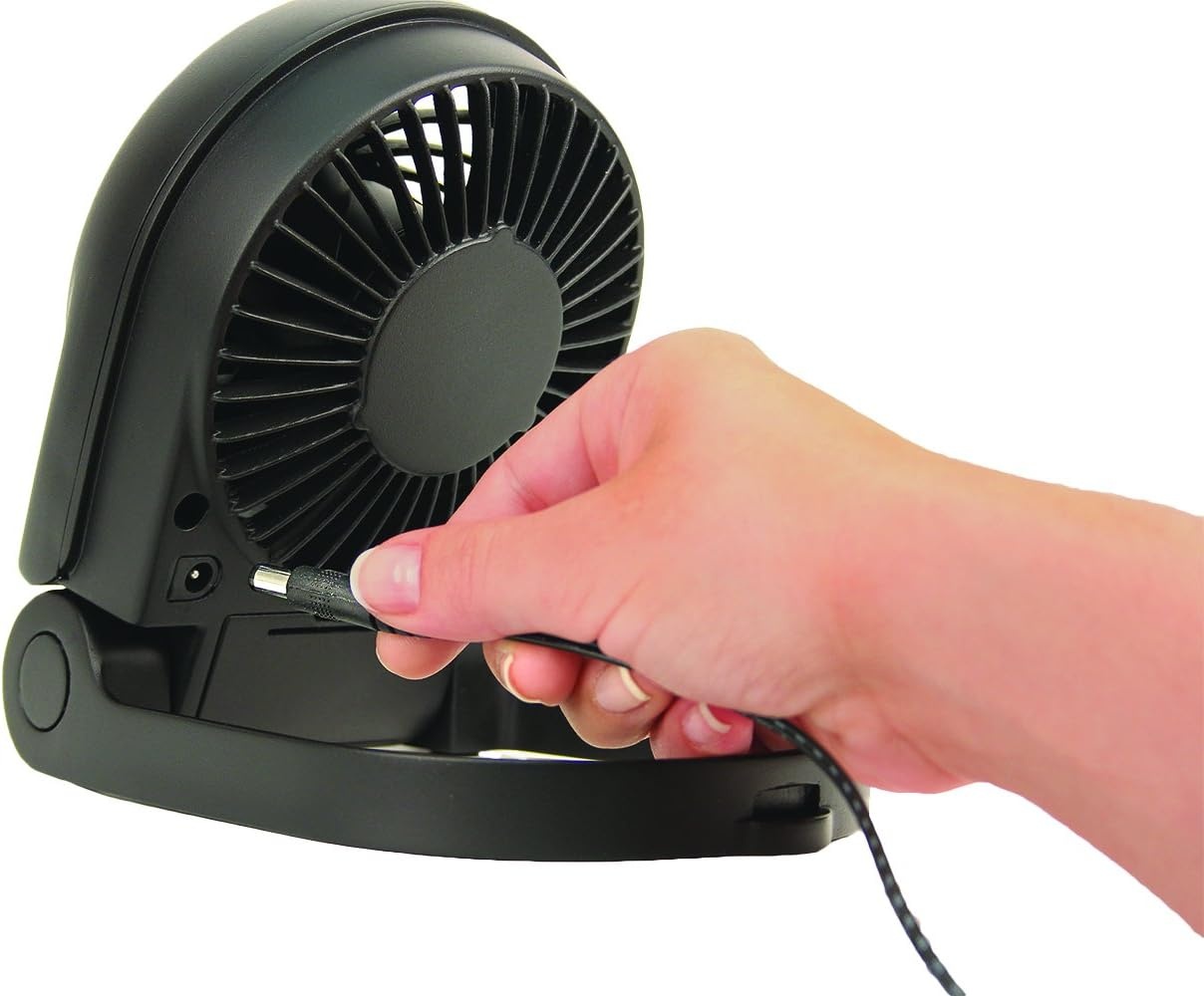 image:imageHoneywell HTF090B Turbo OntheGo Personal Fan Black Small Portable Fan for Travel5 x 22 x 6 inches Pack of 4