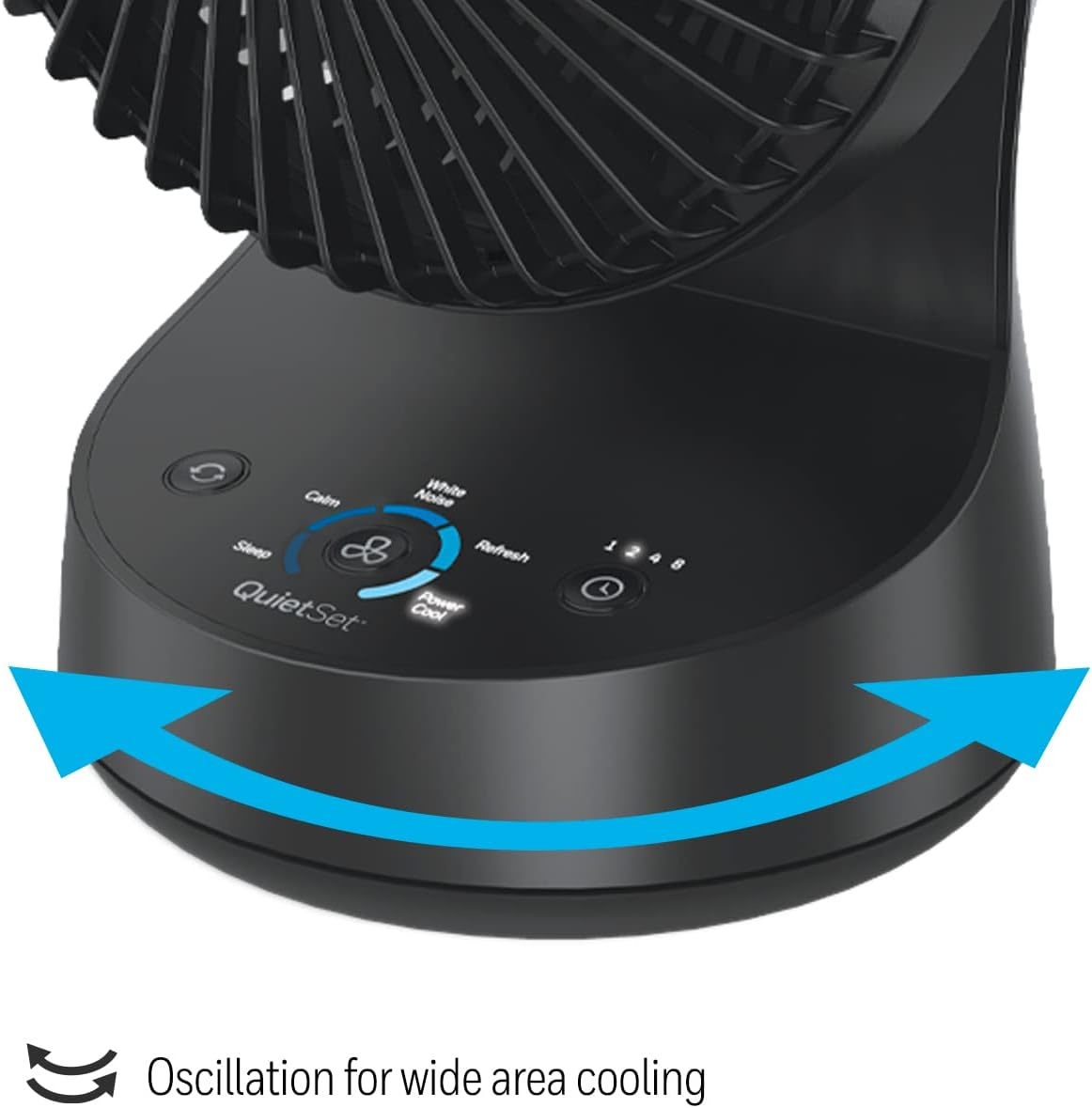 image:imageHoneywell QuietSet 5 Oscillating Table Fan White Personal and Small Room Fan with Quiet Operation and 5 Levels of Power and SoundBlack