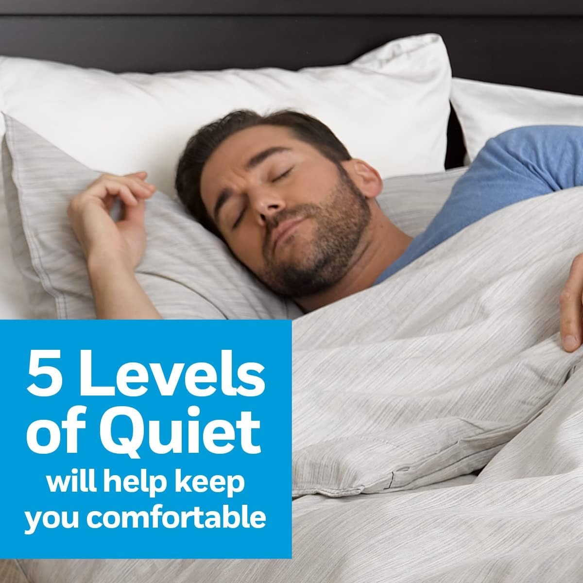 image:imageHoneywell QuietSet 5 Oscillating Table Fan White Personal and Small Room Fan with Quiet Operation and 5 Levels of Power and SoundBlack