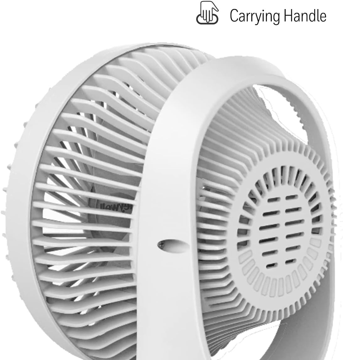 image:imageHoneywell QuietSet 5 Oscillating Table Fan White Personal and Small Room Fan with Quiet Operation and 5 Levels of Power and SoundWhite