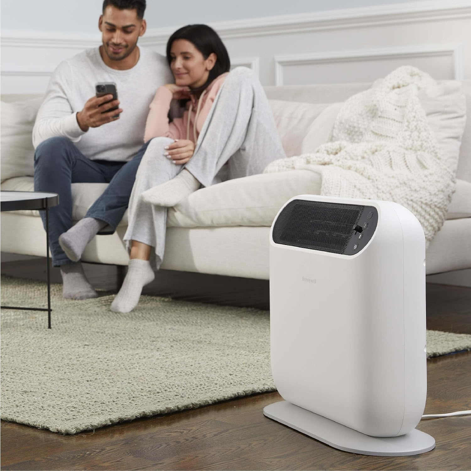 image:imageHoneywell ThermaWave 6 Ceramic Technology Space Heater BlackCeramic Heaterwith Programmable ThermostatWhite