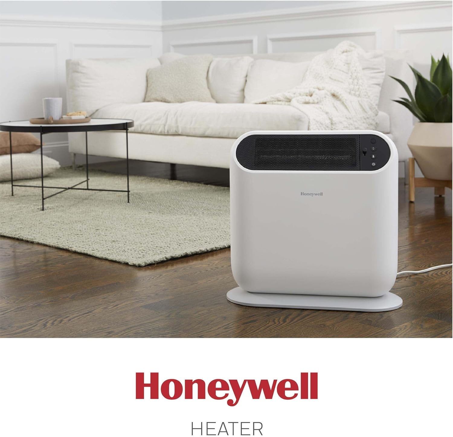 image:imageHoneywell ThermaWave 6 Ceramic Technology Space Heater BlackCeramic Heaterwith Programmable ThermostatWhite
