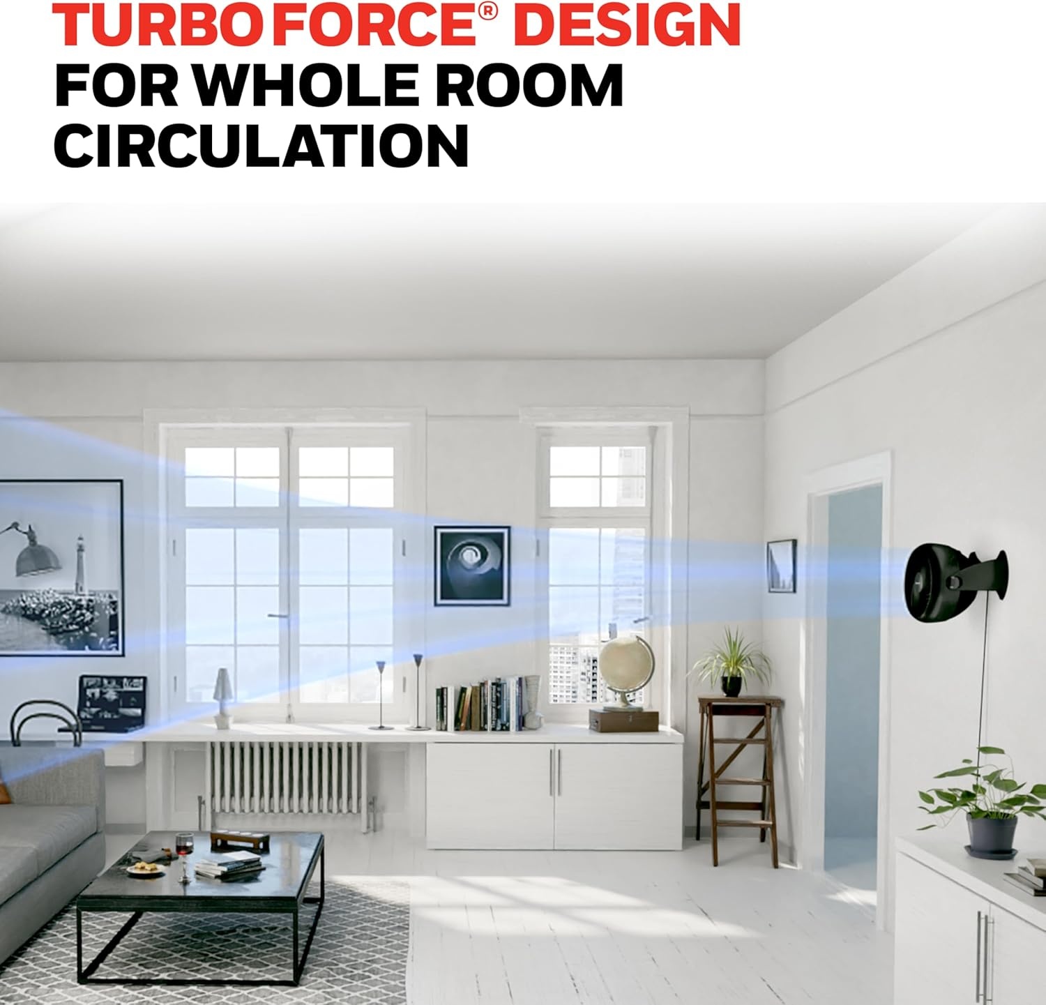 image:imageHoneywell TurboForce Air Circulator Small Tabletop Fan Quiet Personal Fan for Home or Office 3 Speeds 90 Degree Pivoting Head Black HT900Black