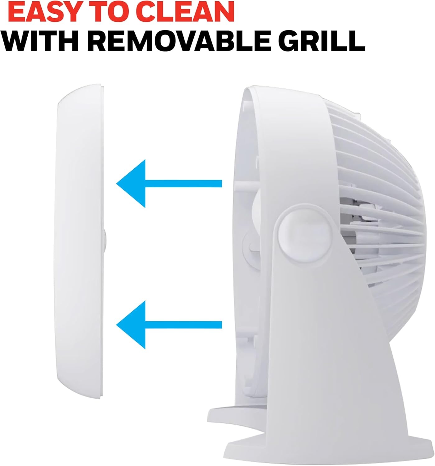 image:imageHoneywell TurboForce Air Circulator Small Tabletop Fan Quiet Personal Fan for Home or Office 3 Speeds 90 Degree Pivoting Head Black HT900White