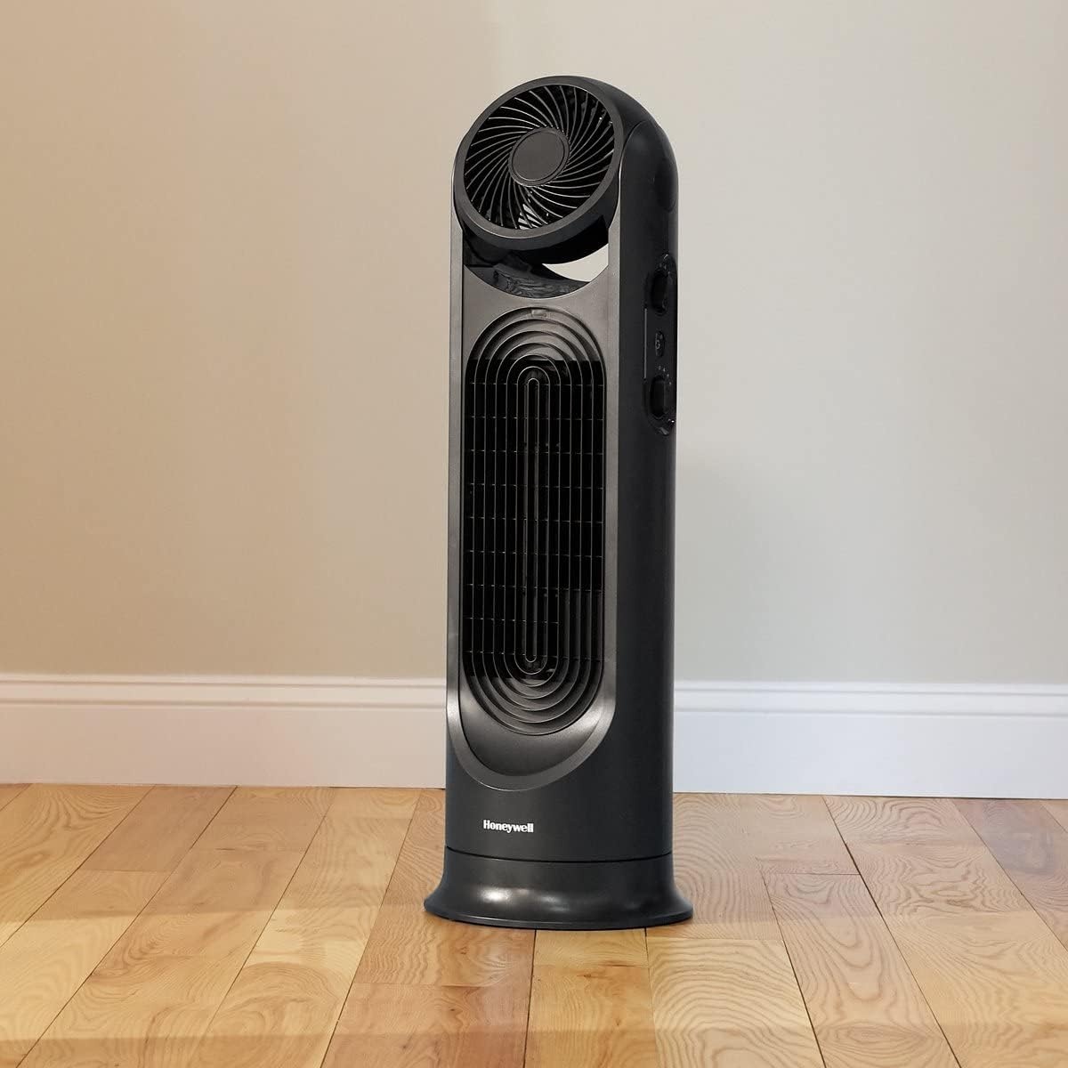 image:imageHoneywell TurboForce Tower Fan 2in1 Fan with 6 speeds quiet operation quality Stylish Tower Fan for home room bedroom or home office Black HYF502Fan