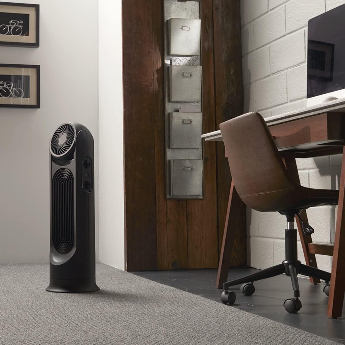 image:imageHoneywell TurboForce Tower Fan 2in1 Fan with 6 speeds quiet operation quality Stylish Tower Fan for home room bedroom or home office Black HYF502Fan