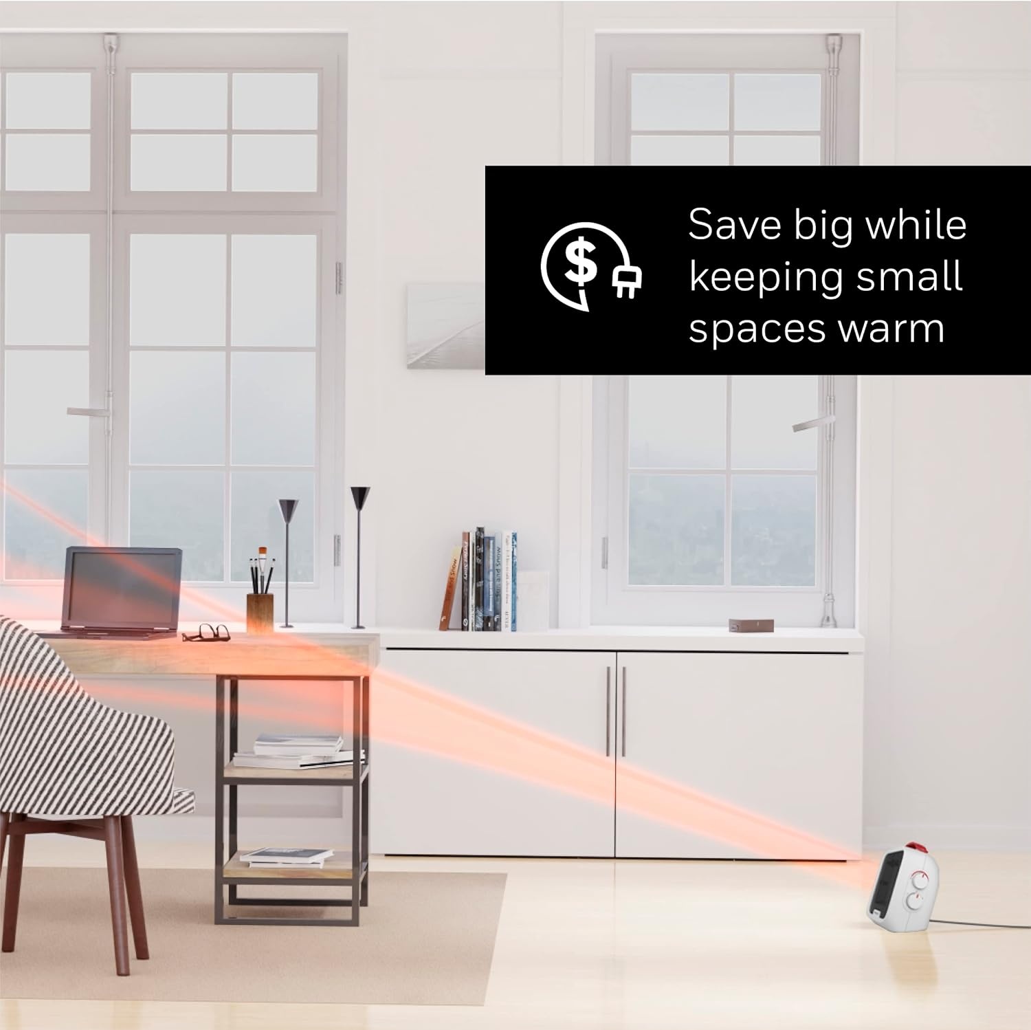 image:imageHoneywell UberHeat 5 Ceramic Space Heater for Small Rooms White