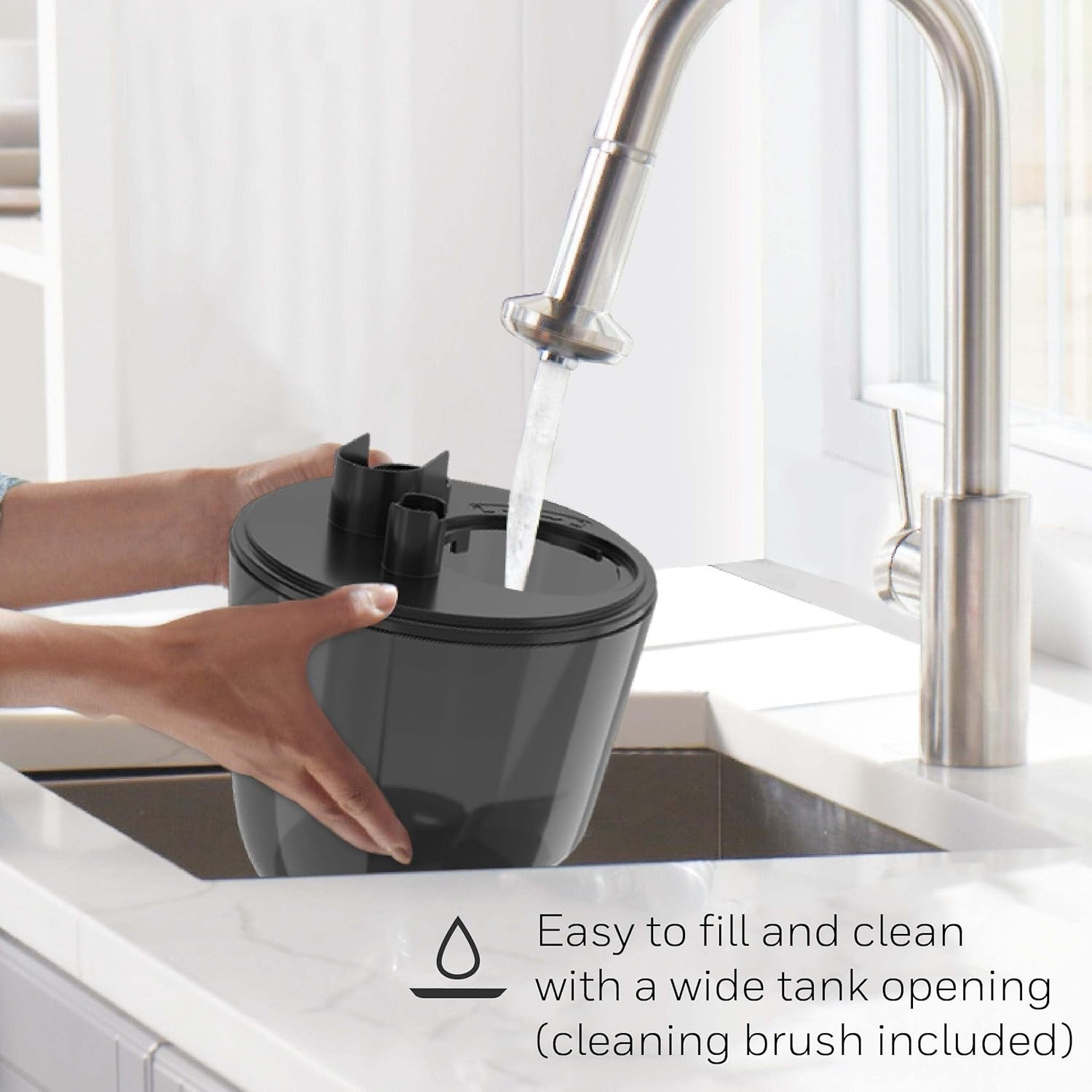 image:imageHoneywell Ultra Comfort Cool Mist Humidifier No Filter Easy to Fill and Clean Cleaning Brush Included Ultra Quiet Use Air Humidifier with Essential Oils for Extra Comfort Black HUL545BBlack