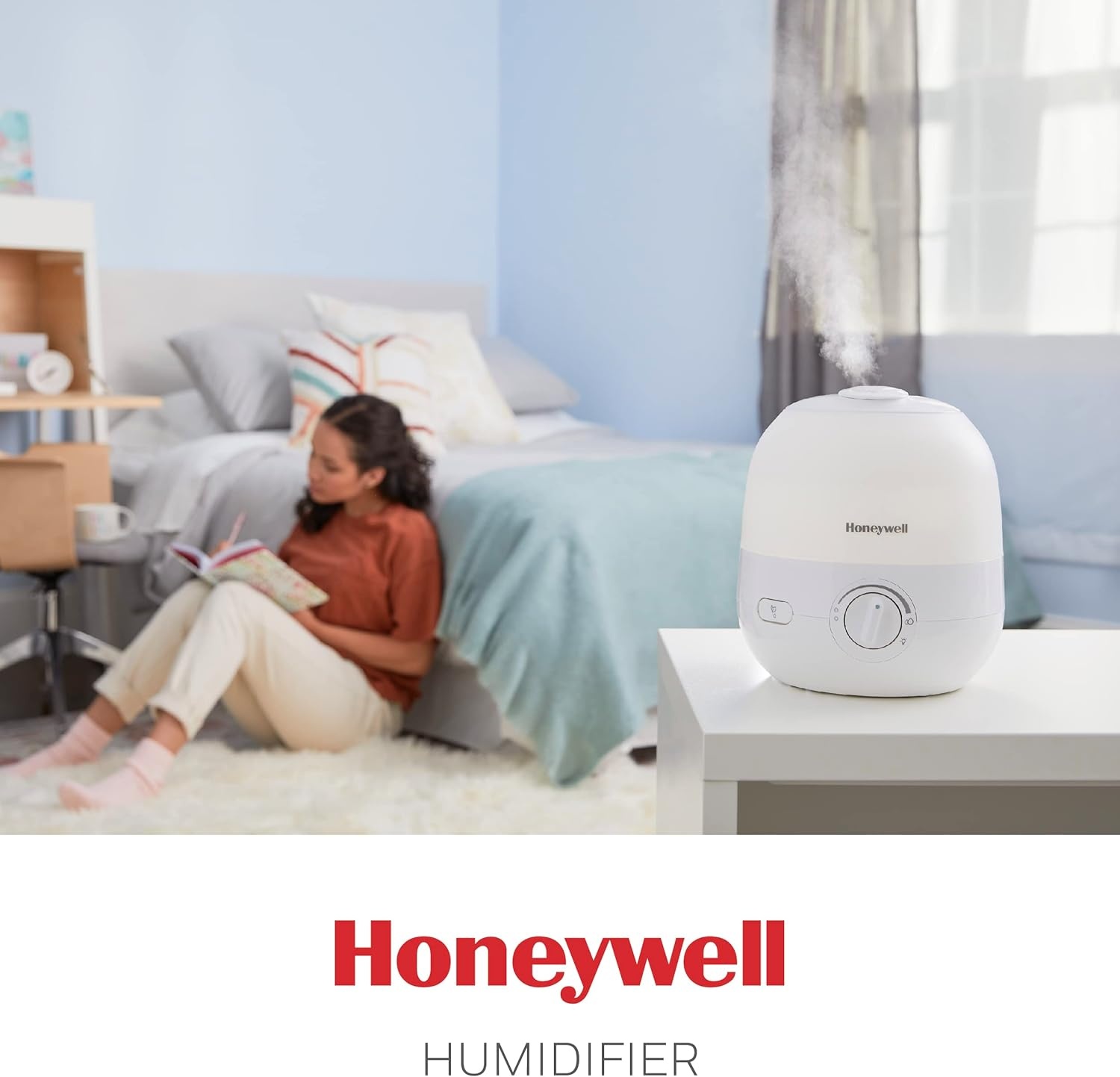 image:imageHoneywell Ultra Glow Light Changing Humidifier and Diffuser Cool Mist Humidifier for Bedroom or Office with Essential Oil Diffuser