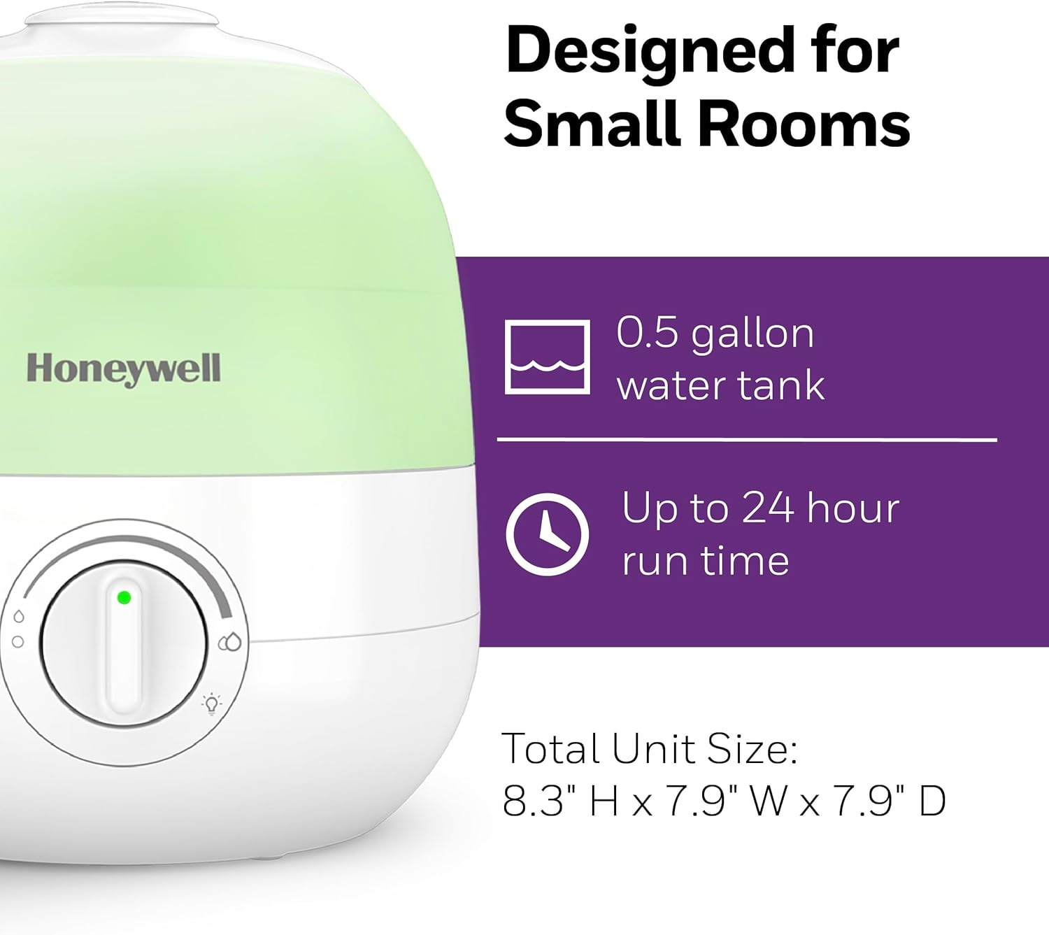 image:imageHoneywell Ultra Glow Light Changing Humidifier and Diffuser Cool Mist Humidifier for Bedroom or Office with Essential Oil Diffuser