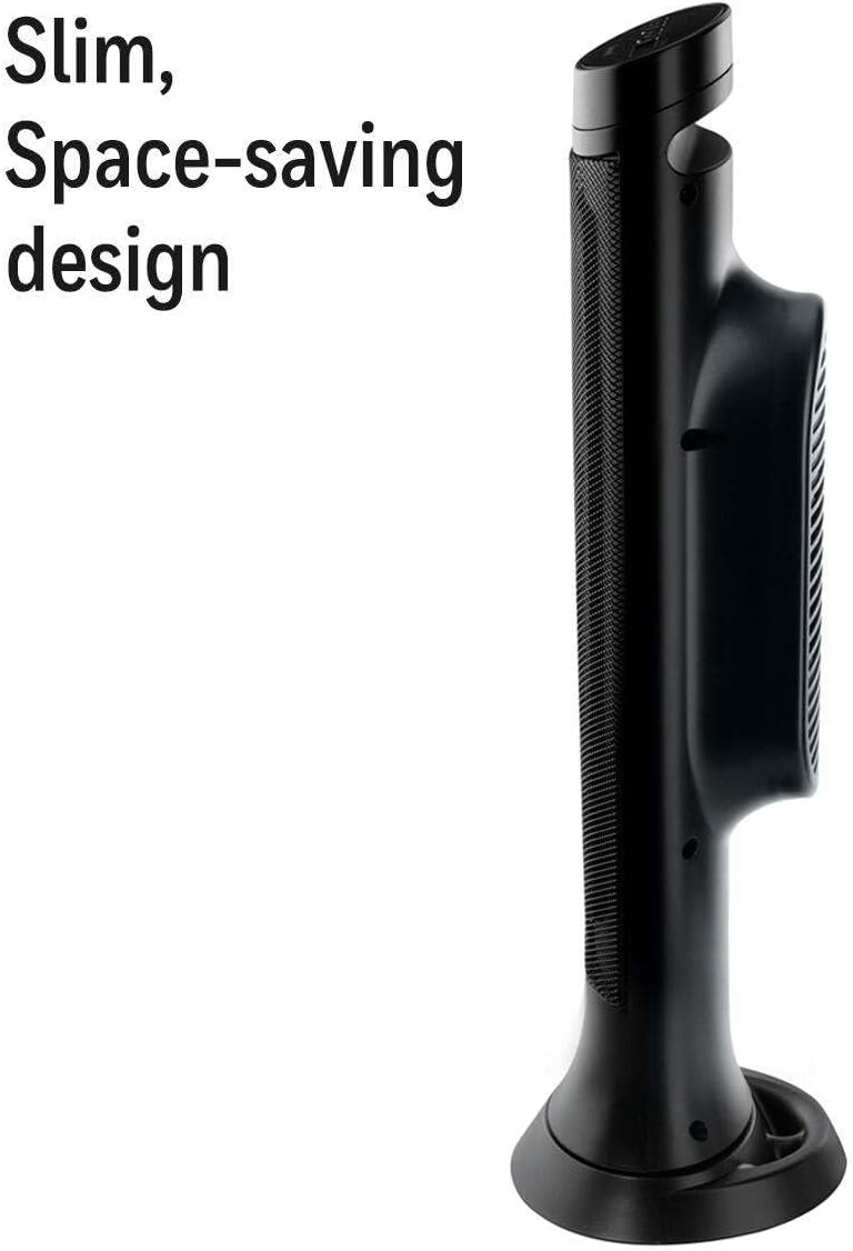image:imageHoneywell slim ceramic tower heater large room 1500W digital controls oscillation programmable thermostat black