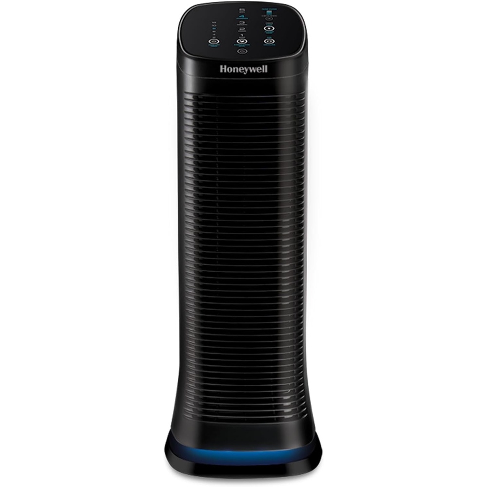 image:imageHoneywell Air Genius 5 Air Purifier for Large Rooms up to 1200 Ft Permanent Washable Filters Reduces Dust Pollen Pet Dander Odors Smoke Black HFD320