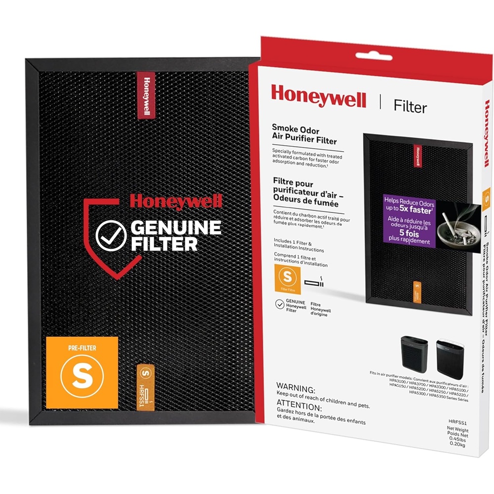 image:imageHoneywell Air Purifier Filter for Smoke Odor Filter S for HPA3000 PowerPlus and HPA5000 Insight Series HRFSS1Pack of 1