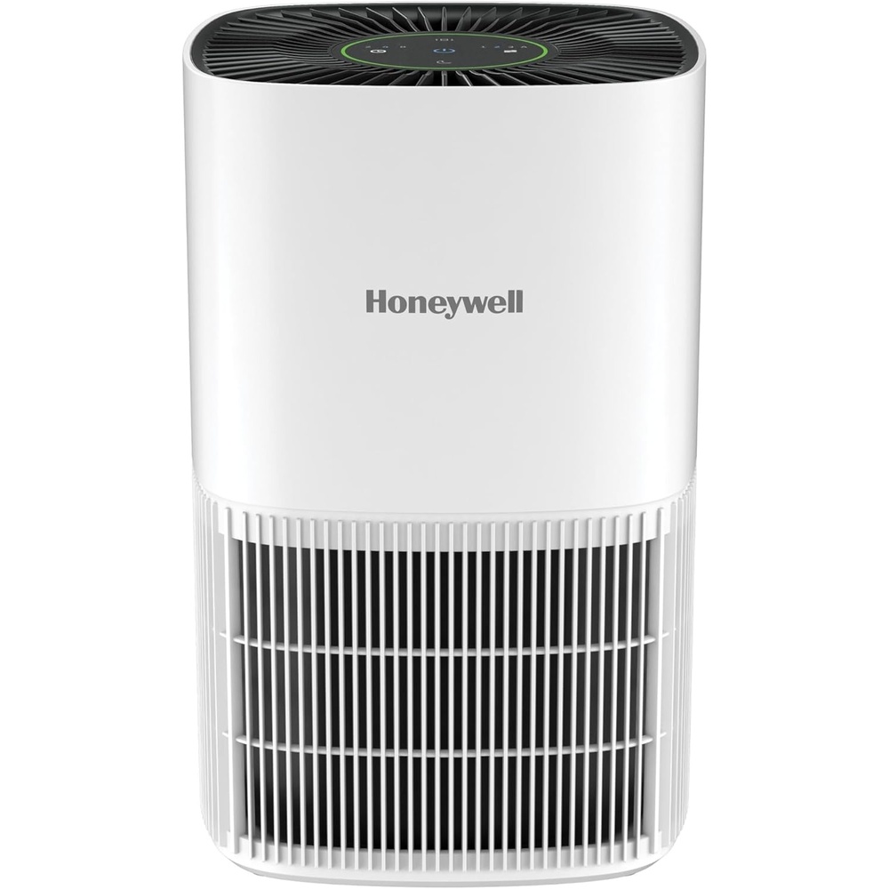 image:imageHoneywell Allergen Plus Compact HEPA Small Room Air Purifiers for Home Up to 530 Ft Coverage 3in1 Filter Pet Dander Smoke amp Odor Reducer Air Quality Sensor with Auto Mode Black HPA125BWhite