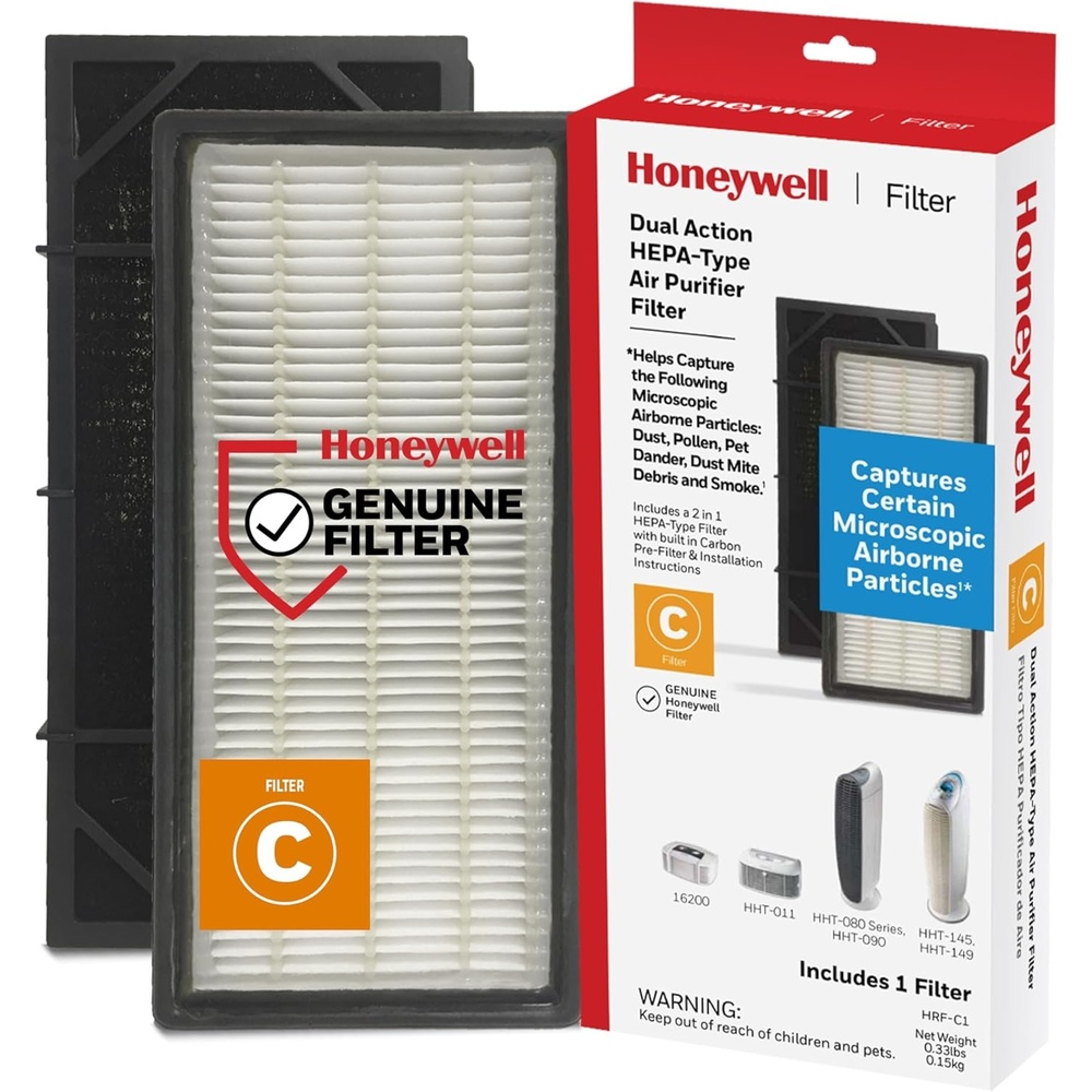 image:imageHoneywell Dual Action HEPAType Replacement C Filter 1 Pack HRFC15 x 45 x 97