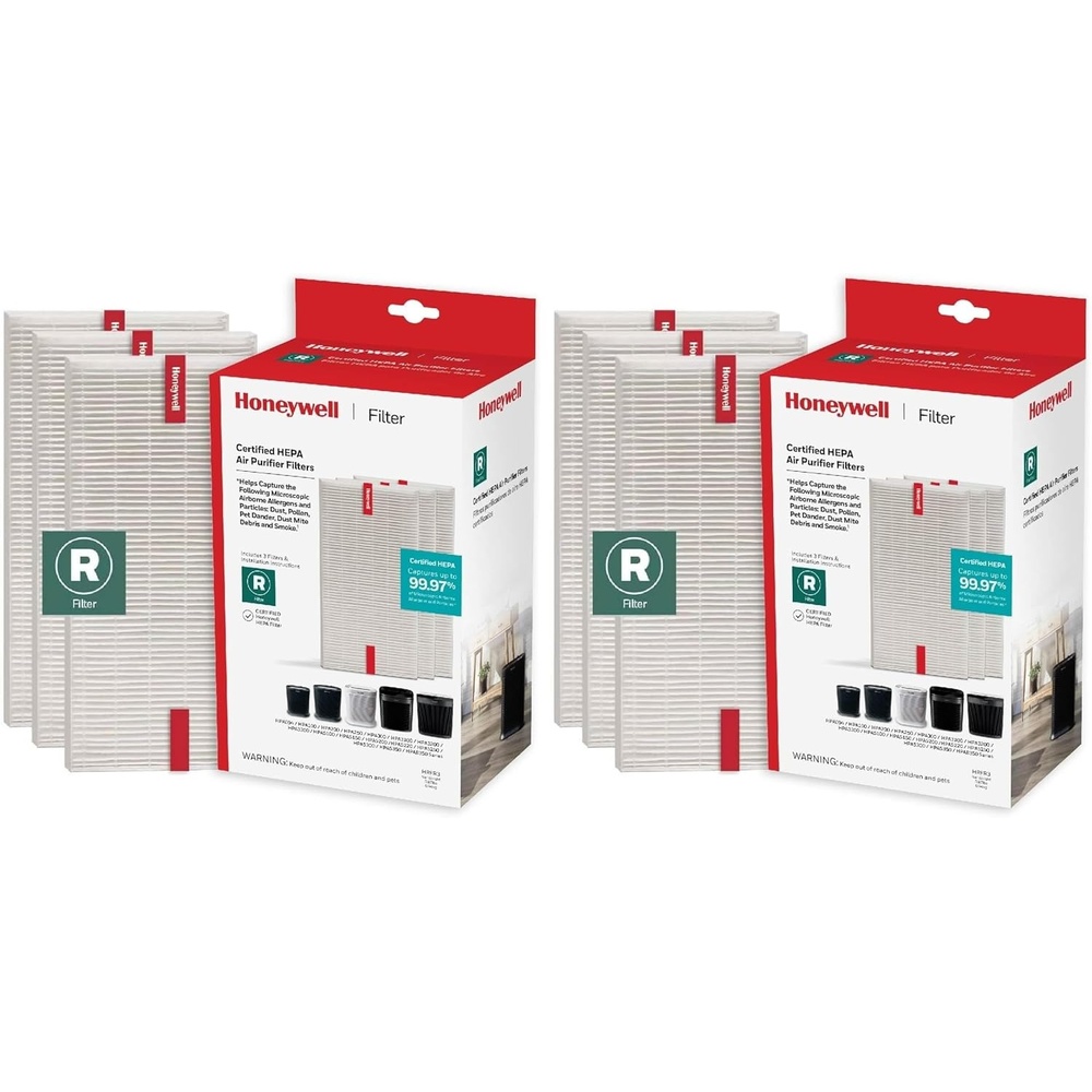 image:imageHoneywell HEPA Air Purifier Filter R 1Pack for HPA 100200300 3000 and 5000 Series Airborne Allergen Air Filter Replacement Targets WildfireSmoke Pollen Pet Dander and Dust49 x 67 x 103 Pack of 2