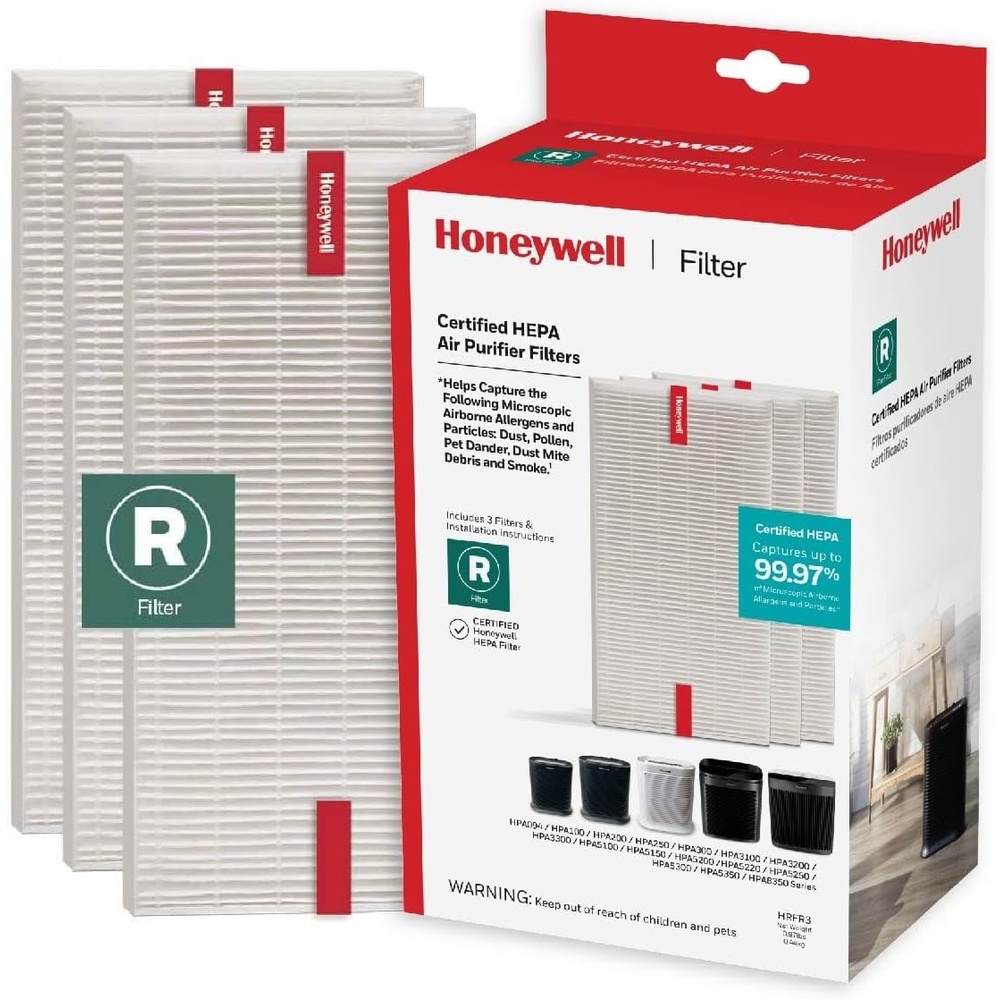 image:imageHoneywell HEPA Air Purifier Filter R 1Pack for HPA 100200300 3000 and 5000 Series  Airborne Allergen Air Filter Replacement Targets WildfireSmoke Pollen Pet Dander and Dust49 x 67 x 103