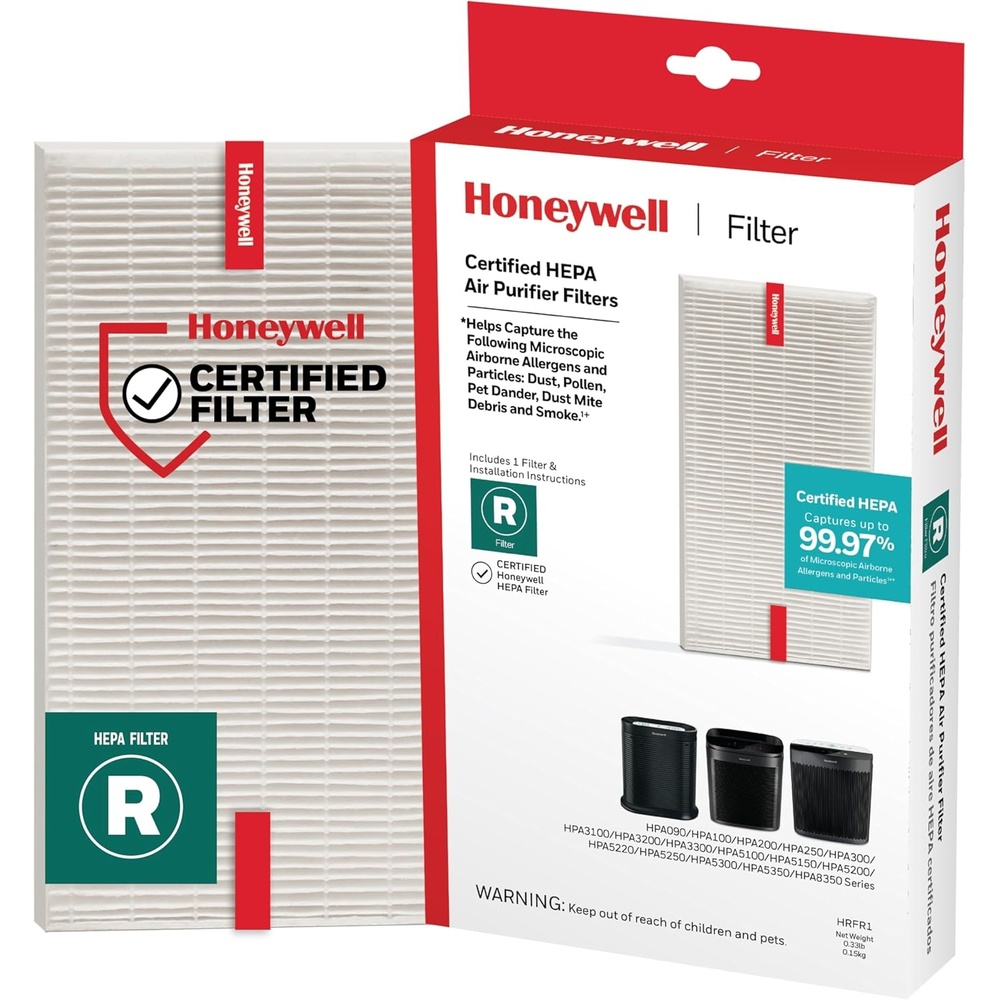 image:imageHoneywell HEPA Air Purifier Filter R 1Pack for HPA 100200300 3000 and 5000 Series Airborne Allergen Air Filter Replacement Targets WildfireSmoke Pollen Pet Dander and Dust17 x 67 x 103