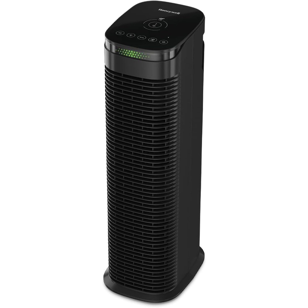 image:imageHoneywell HEPA Air Purifier for Home 990 Ft Rooms in 1 hour HEPA Filter Auto Mode Air Quality Indicator Reduces Allergens Dust Pollen Pet Dander All Smoke Types Odors Black HPA180