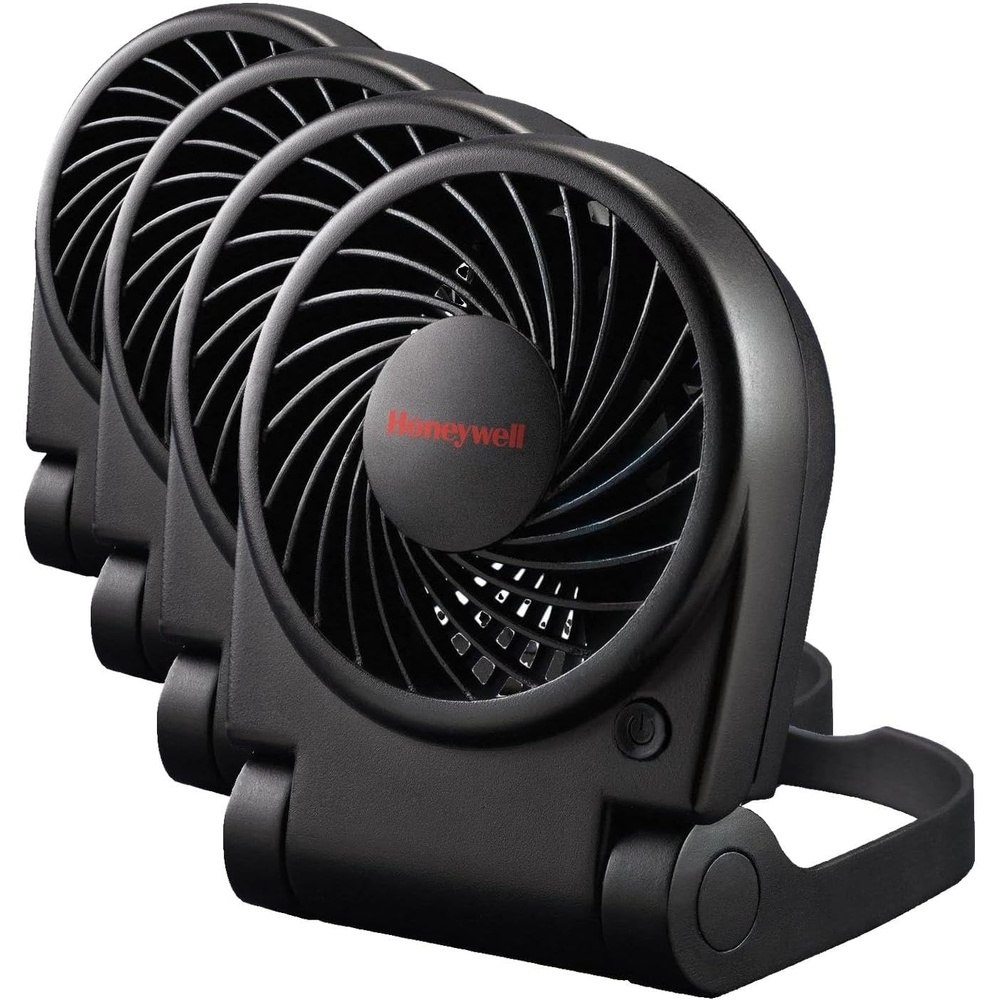 image:imageHoneywell HTF090B Turbo OntheGo Personal Fan Black Small Portable Fan for Travel5 x 22 x 6 inches Pack of 4