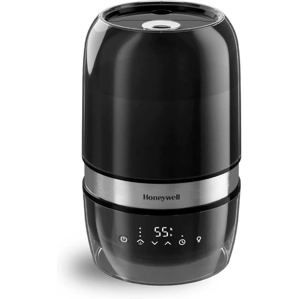 image:imageHoneywell Reflection Ultrasonic Cool Mist Humidifier Cool Mist Top Fill Humidifier for Medium Room Bedroom Kids Room and Office Helps relieve cough and congestion Black HUL900B