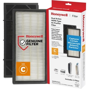 Honeywell Dual Action HEPA-Type Replacement C Filter – 1 Pack, HRF-C(1.5″ x 4.5″ x 9.7″)