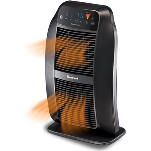 Honeywell Genius HeatGenius Ceramic Heater with Multi-Directional Heating, Digital Controls with Programmable Thermostat, Black