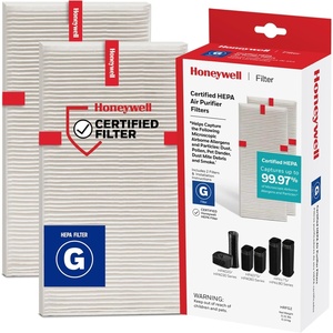 Honeywell HEPA Air Purifier Filter G, 1-Pack – for HPA030/HPA080 & HPA180 Series – Airborne Allergen Air Filter Targets Wildfire/Smoke, Pollen, Pet Dander, and Dust(1 Count (Pack of 2))
