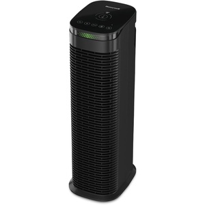 Honeywell HEPA Air Purifier for Home, 990 Ft² Rooms in 1 hour, HEPA Filter, Auto Mode, Air Quality Indicator, Reduces Allergens, Dust, Pollen, Pet Dander, All Smoke Types, Odors, Black, HPA180