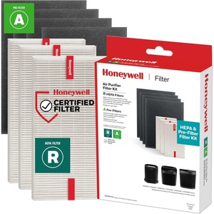 Honeywell HRF-A300 Pre-Filters for Air Purifiers, 4-Pack, Activated Carbon Reduces Household Odors and VOCs, Compatible with Select Honeywell HEPA Air Purifiers(3.9″ x 13.4″ x 17.1″)