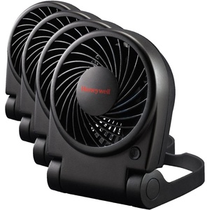 Honeywell HTF090B Turbo On-the-Go Personal Fan, Black – Small Portable Fan for Travel(5 x 2.2 x 6 inches (Pack of 4))