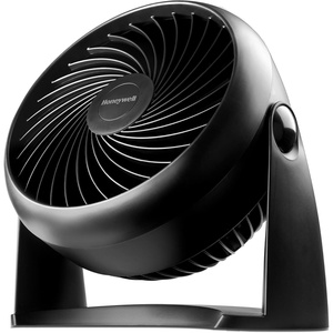 Honeywell TurboForce Air Circulator, Small Tabletop Fan, Quiet Personal Fan for Home or Office, 3 Speeds, 90 Degree Pivoting Head, Black, HT900(Black)