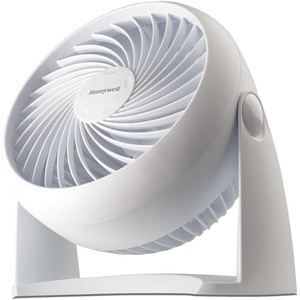Honeywell TurboForce Air Circulator, Small Tabletop Fan, Quiet Personal Fan for Home or Office, 3 Speeds, 90 Degree Pivoting Head, Black, HT900(White)